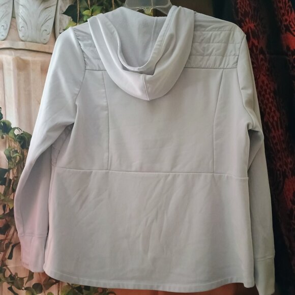 EUC: Avia Sze. XXL (20) White Quilted Hooded Active Jacket - Picture 2 of 3